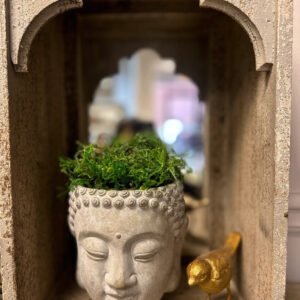Vangabond Vintage Cement Wall Mount Hanging Buddha Planter