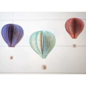 Handmade Book Page Hot Air Balloon