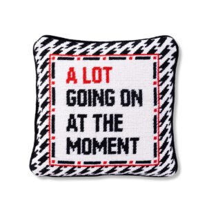 Appalachian Charm A Lot Going On Needlepoint Pillow