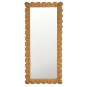 Glendetta 70" Rattan Rectangle Mirror in Natural