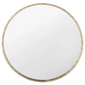 Renee Round Metal Frame Mirror