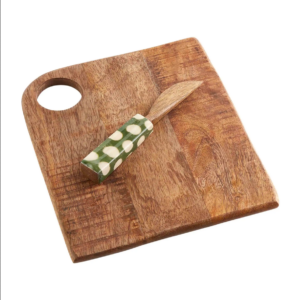 Mango Wood Dot Cutting Board Set