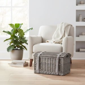 Cascade Heights Domed Willow Storage Chest Medium