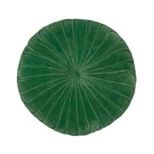 Greengage 16in Round Velvet Throw Pillow