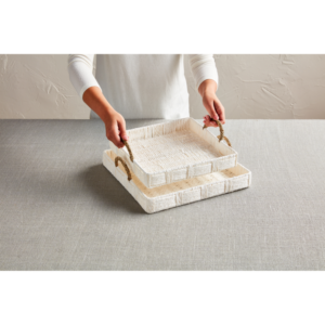 White House Nested Woven Trays