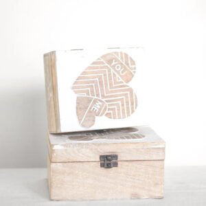 Cascade Heights "You & Me" Carved Box